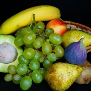 Fresh colorful several fruits