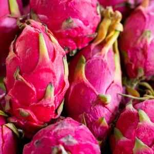 Some pink dragon fruit