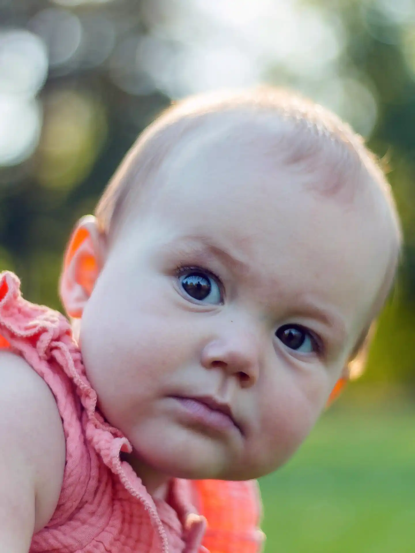 Thoughtful baby portrait